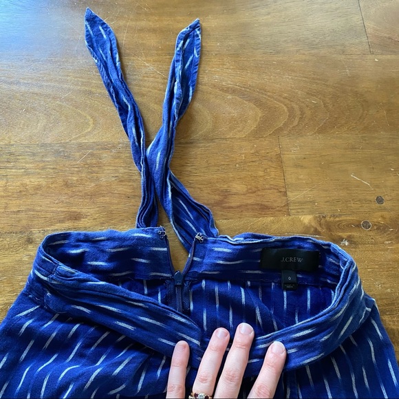 J. Crew tulip faux-wrap skirt in indigo ikat - Picture 6 of 6